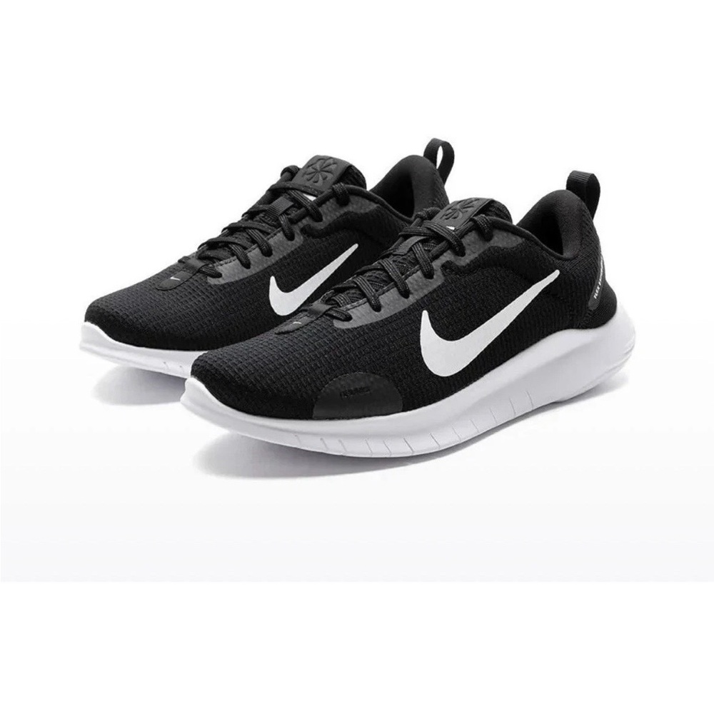 Nike Flex Experience Run 12 Women's White Black Running Work Shoe No Lid - Picture 2 of 8